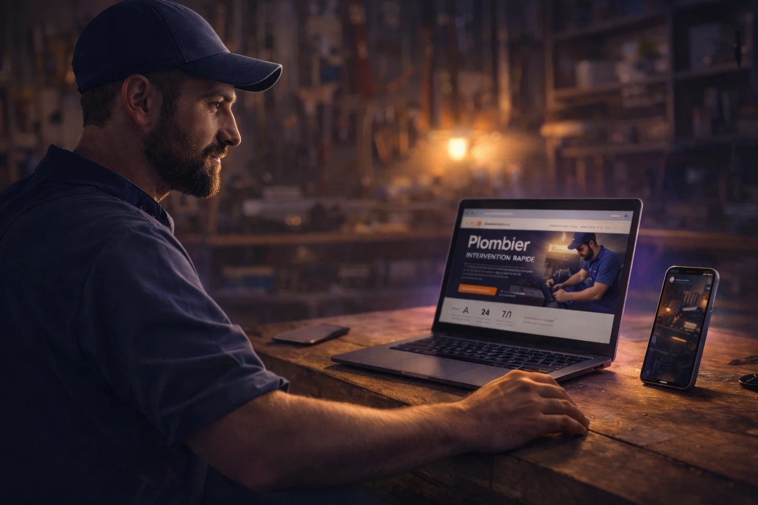 Création de site internet pour artisan – Sared Création